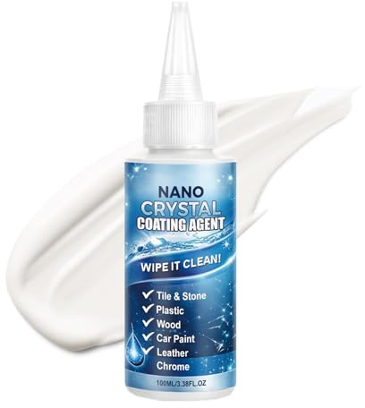 Limpiador de encimeras granito,100ml Abrillantador Nanocristalino para Piedra y Mármol | Recubrimiento Protector para Mesa de Comedor | Para cerámica, cuarzo, azulejos, encimeras, cocina, baño, ducha,