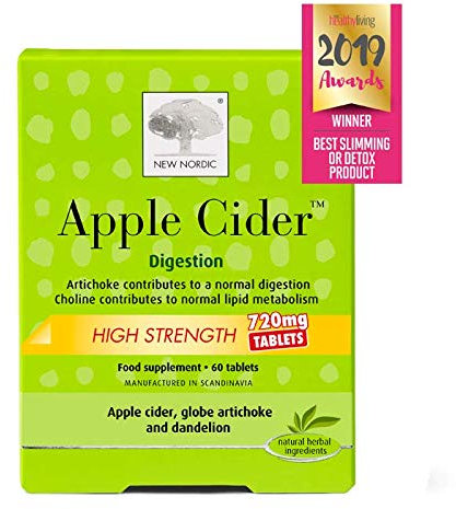 New Nordic Apple Cider High Strength 720mg 60 Tablets (Pack of 2)
