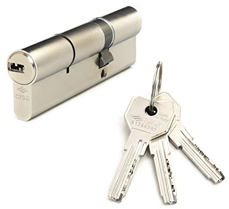 CISA 10E30020012, Cilindro Europeo Asix, Ottone Nichelato, 30/60 mm