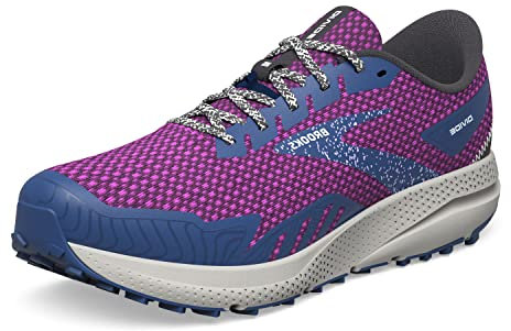 BROOKS Damen Divide 4 Sneaker, Purple/Navy/Oyster, 39 EU