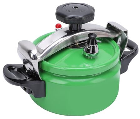 Pentola a Pressione, Contenitore a Pressione a Doppio Fondo in Lega di Alluminio Pentola a Pressione Facile da Aprire e Chiudere per Fornello a Gas (2L)