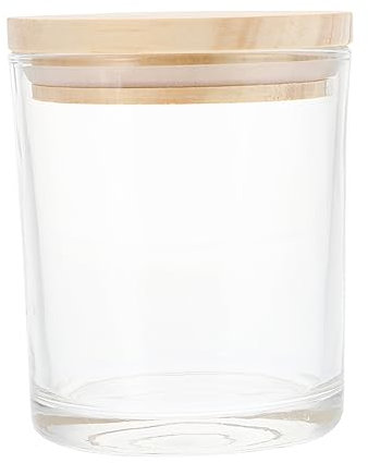Gadpiparty Vaso de Vidrio Transparente para Velas de Mate para Fabricación de Velas y Cosméticos Diy de Cera para Manualidades para Decoración y