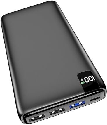 A ADDTOP Batterie-Externe-Power-Bank-26800mAh – Haute Capacité Chargeur Portable Charge Rapide 22,5W, PD3.0 QC4.0 Sorties et écran LED, entrée/Sortie USB-C, Compatible avec iPhone, Galaxy, iPad