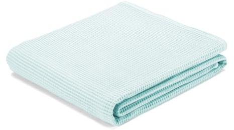 ECOMMERC3 | Tejido Waffle Gofrado 50x150 cm 100% Algodón Verde Agua - Tela para Costura Manualidades y Proyectos DIY - Fabricada en España