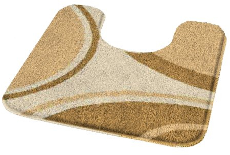 Kleine Wolke 7257217150 WC-Vorleger Verona, 50 x 50 cm, berberbeige
