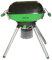 Multi Grill Deluxe Balkon Terrasse Park mobiler Party Gas-Grill Tischgrill mit Fettauffang und Grillplatte mit Piezozündung Zum Grillen und Kochen, Silber, Grün, Schwarz