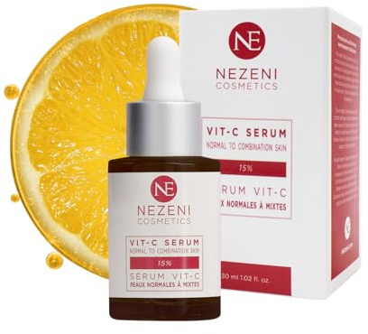 Serum VITAMINA C 15% + 10% Niacinamida + Ácido Hialurónico – 7 principios activos - BAJO CONSERVANTES 2 años caducidad cerrado