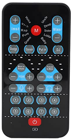 Mini Voice Changer, Live Sound Card for Mobile Phone and Computer, Gaming/Anchor/Karaoke Recording Bluetooth Sound Card Voice Changer.