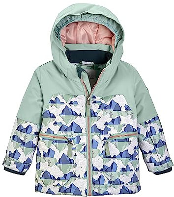 first instinct by killtec unisex Skijacke wasserdicht/Funktionsjacke mit Kapuze und Schneefang FISW 39 MNS SKI JCKT, stahlmint, 110, 39918-000