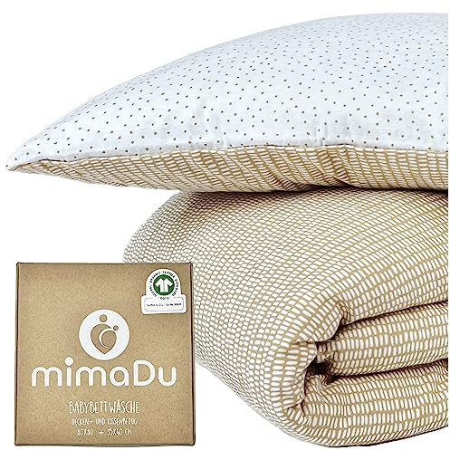 mimaDu Set di biancheria da letto per neonato Set di biancheria da letto per bambini Set di biancheria da letto per bambini Completo letto per bambini, composto da: Copripiumino, dimensioni 80x80 cm