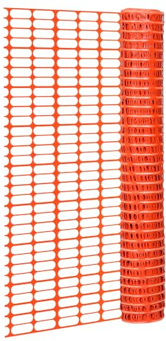 Eulenke - 50 m FlexiGuard Valla de plástico móvil, altura 1 m - Práctica valla de barrera para jardín, construcción y seguridad. Red de valla versátil para una amplia gama de aplicaciones (naranja)2X
