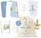 MeinBaby123® Meilensteinkarten Dein erstes Jahr | Meilenstein Karten Set Geschenk zur Geburt | Fotokarten für das erste Jahr | 50 Karten Inkl. Baumwollsäckchen (blau)