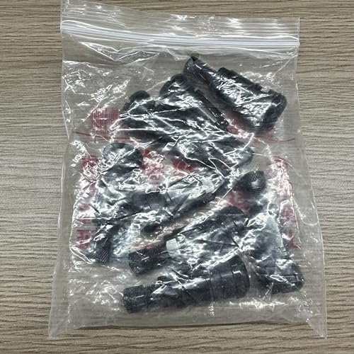 8 Stück Schwarz Metallventile, Stahlventile Universal Felgenventile, Reifenventil, Autoreifen Ventil, Metallventile für Alufelgen - 11,3mm