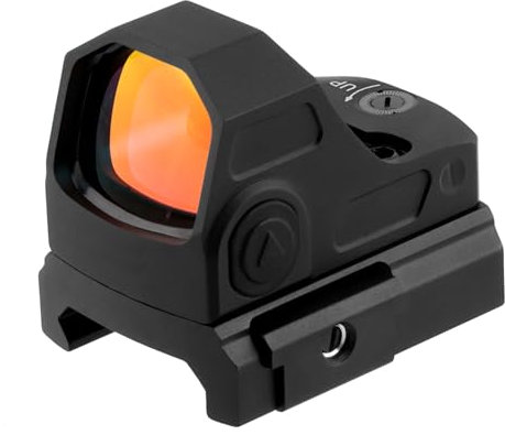 ToopMount Mirino a Punto Riflesso 1x21mm, Mirino a Punto Rosso Multistrato 3 MOA, Ottica a Punto Rosso Shake Awake con Reticolo di Illuminazione a 10 Livelli, Base Picatinny da 21mm
