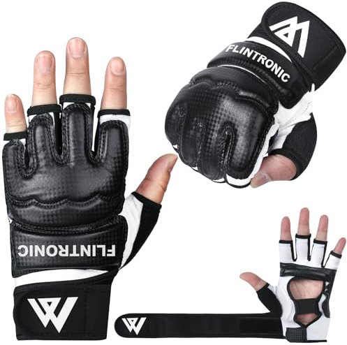 flintronic Boxsack Boxhandschuhe, Fitness MMA Handschuhe, Männer Und Frauen Training Grappling Sparring MMA Gloves, Kickboxen Kampfsport Muay Thai Boxsack Sandsack Pratzen Boxen（M）