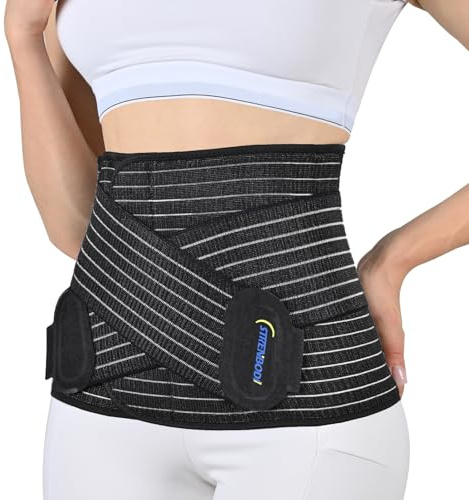 Abdominal Binder Post Surgery Postpartum Belly Band, C-section Belly Binder, Girdle for Postnatal, Adjustable Belly Wrap, Stomach Compression Hernia Belt For Men or Women After Pregnancy, Hysterectomy