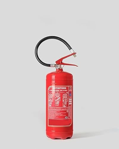ESTINTORE A POLVERE DA KG 6 COMPRESO DI STAFFA E CARTELLO ESTINTORE PIU' CARTELLINO DI MANUTENZIONE