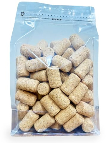 ABC Cork Co. 100 Corks in a Bag- Made in Portugal (38 x 22#8 Short, Agglomerated Deluxe) - 100 Pack