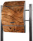 banjado® Standbriefkasten Edelstahl mit Zeitungsfach Motiv Trockenes Holz/Briefkasten mit Standfuß/Edelstahl Briefkasten freistehend - A4 Einwurf inkl. 2 Schlüssel