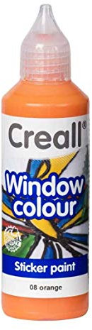 Tophobby Window-Color-Premiumfarbe Fensterfarben frei wählbar auch Konturenfarbe (ORANGE)