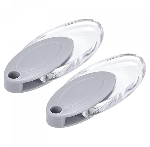 sourcing map Jalousienschnur-Gewicht, 2 Stück, 90 mm, Vorhang-Fensterladen, Perlen-Kettengriff, Römer, vertikal, Rollschirm-Zubehör, Grau