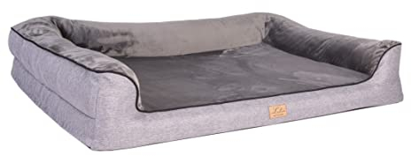 Lebon - Hundebett Balou Plus - Orthopädisch - Bis 90 Grad waschbar - 100x80cm - Dicke Liegefläche - Hochwertig und Made IN EU