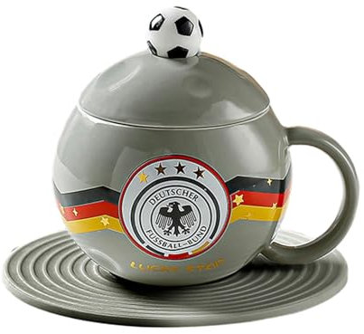Tasse à café en céramique avec emblème de l'équipe nationale 400 ml/14 oz - Allemagne - 301-400 ml