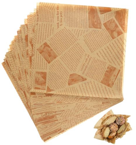 Cabilock Envoltorios Para Alimentos Papel Para Fiambres Antiadherentes Para Empacar Alimentos Para Tiendas Impermeables y Resistentes Al Aceite