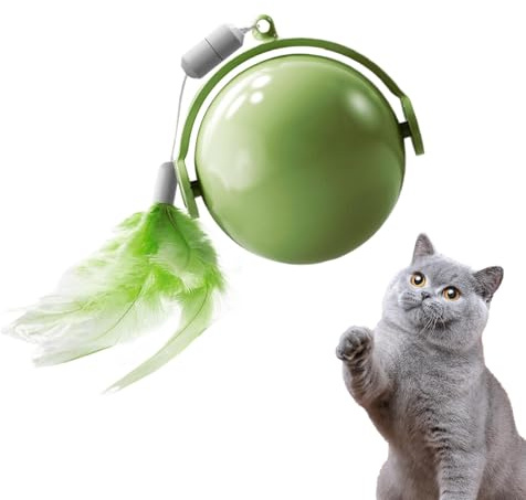 Palla giocattolo interattiva per gatti, palla giocattolo intelligente per gatti, giocattolo per esercizi automatici, per evitare gli ostacoli, movimento automatico, palla intelligente per animali