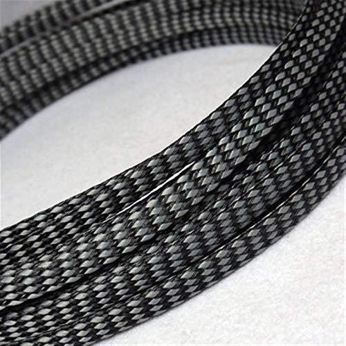XUZWMAGZJ 12meter Cable Sleeves 8mm Cotton Yarn Braid Wire Protecting, PP+ PET Nylon Cable Sleeve Wire Mesh Shock for Cable Sets