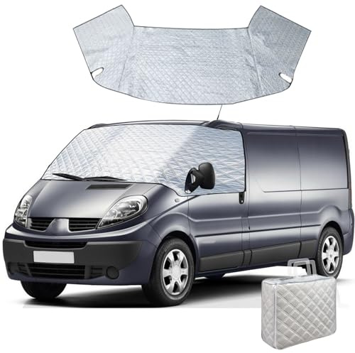 Housse de Pare-Brise Avant pour Mercedes Sprinter 2019-2025, Couverture de Pare-Brise argentée Anti-Gel, Glace, poussière, Pare-Soleil Avant, Protection Solaire