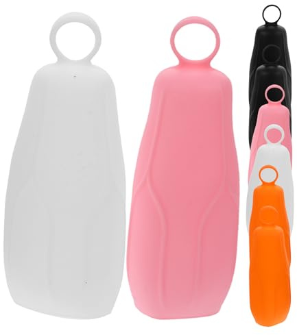 SEWACC Manicotti Elastici in Silicone per Bottiglie da Viaggio Set da 8 Pezzi Multicolore Custodie Flessibili Anti-Perdita per Shampoo e Lozione Accessori Pratici per Toiletry e