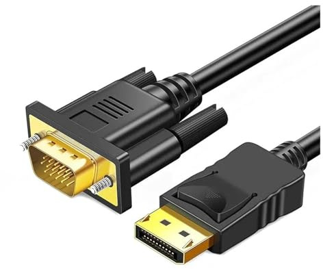 DP TILL VGA-kabel DisplayPort Till VGA-adapter Konvertering HD-videokabel For TV-skärm Bärbar Dator Projektor