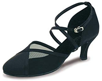 Roch Valley Chaussures de Danse de Salon pour Femmes Bona Noir 5L (38)