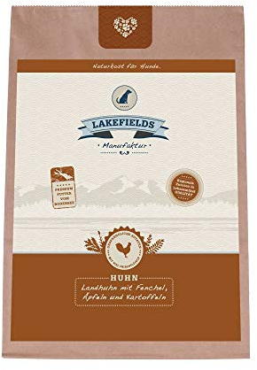 Lakefields Classic Hundefutter trocken | Huhn 60% | 2,5kg | Getreidefreies Trockenfutter für ausgewachsene Hunde | Zutaten in Lebensmittelqualität | Fenchel, Karotten & Kartoffeln | Schonend gebacken