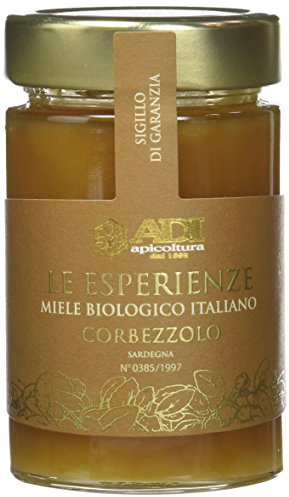 ADI BIO - Miele di Corbezzolo Italiano Biologico, Pregiato, Sapore Intenso e Amaro, Perfetto in Abbinamento a Formaggi Stagionati - Made in Italy - 250g