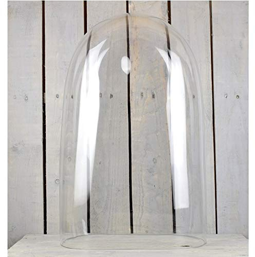 EMH Mundgeblasene Glasglocke, oval, 46 cm hoch