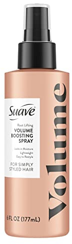 Suave Simply Styled Lightweight Root Lifting Hair Spray, Volume Boost Hairspray Hair Volumizer for Weightless Volume 6 oz