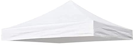 Sun Protection Oxford Stoffzelt, wasserdichte Pavillon-Abdeckung Ersatz 420d Oxford Stoffzeltabdeckung für Pop-up-Baldachinzelt, 2,9 x 2,9 m.White (nur Top)