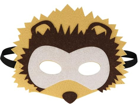 Jtnohx Filt djurmasker, 10 st halloween mask, djurkostym för födelsedagsfest tillbehör