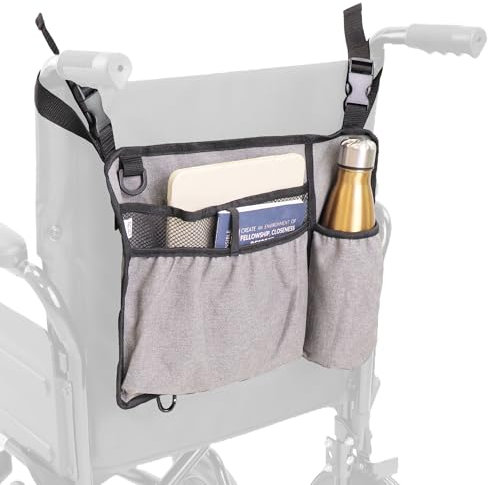PEPE Mobility Borsa per Sedia a Rotelle e Deambulatore, Posteriore, Accessori per Carrozzina Disabili, Portaoggetti Universale