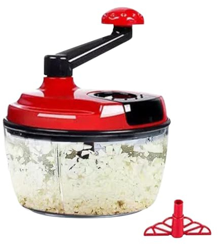 Manuell matberedare, Manuell Mincer Chopper | Multifunktionell mathackare manuell grönsaksskärare,Fällbart handtag Handdriven Vevhackare Med Vev, För Grönsaker Kött Frukt
