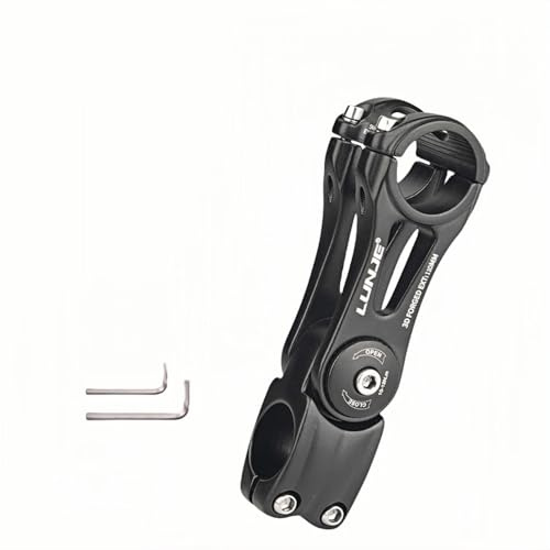 Andeshunk Bike Stem 31.8mm Adjustable ± 80 Degree MTB Stems, 90/110/130/145mm Bike Handlebar Stem Riser, Handlebar Riser Extender for Mountain Bikes, Road Bikes, MTB, BMX, Cycling (110mm)