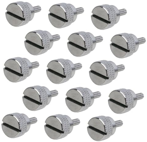 SHINEOFI 15 Pezzi Viti Mano per Piedino Macchina da Cucire in Acciaio Resistente Compatibili con Vari Modelli per Fissaggio e Sostituzione Facile per Quilting e Riparazioni Domestiche