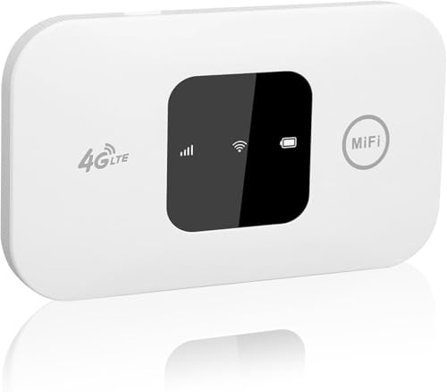 Enrutador de punto de acceso de viaje WiFi portátil con ranura para tarjeta SIM, Plug & Play, WiFi 4G LTE Internet Dongle Hotspot, caja WiFi móvil conecta hasta 10 dispositivos para caravanas, viajes
