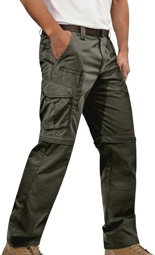 Celanisai Pantalones de senderismo para hombre, transpirables, desmontables, para exteriores, ligeros, de secado rápido, antidesgarros, tácticos, de verano, con múltiples bolsillos