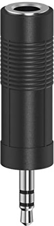 Hama Audio-Adapter, 3,5-mm-Klinken-Stecker - 6,3-mm-Klinken-Kupplung, Stereo