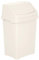 Wham High Grade 50Lt Plastic Soft Cream Flip Top Waste Rubbish Bin