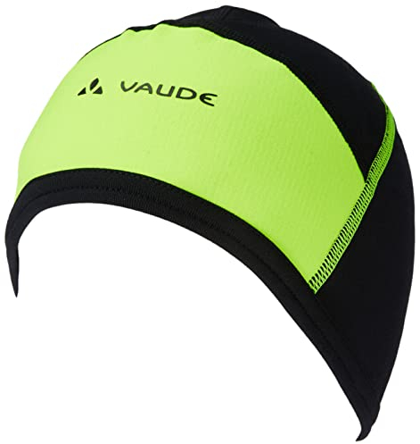 VAUDE Bike Cap | Warme Wintermütze - Winddicht & Atmungsaktiv | Wasserabweisend & Schnelltrocknend | Klimaneutral | Umweltfreundlich aus recycelten Materialien | Unterschiedliche Materialzonen