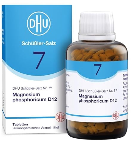 DHU Schüßler-Salz Nr. 7 Magnesium phosphoricum D12 – Das Mineralsalz der Muskeln und Nerven – das Original – umweltfreundlich im Arzneiglas, 900 St. Tabletten